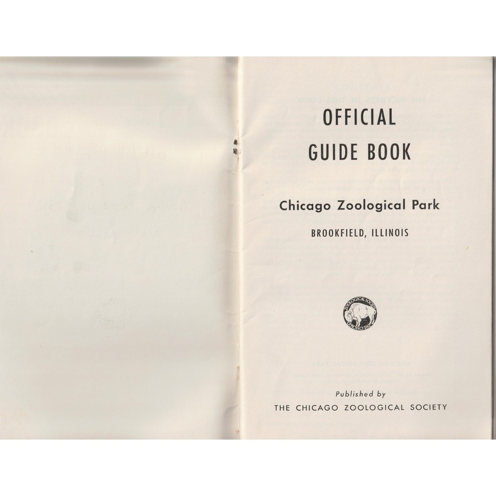 Vintage Official Guide Book Zoo at Brookfield Chicago Zoological Park Illinois - Picture 3 of 3